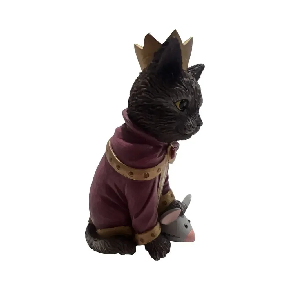 Hawthorne Village Purr-fect Christmas Pageant Cat Figurine King Catnipmouse